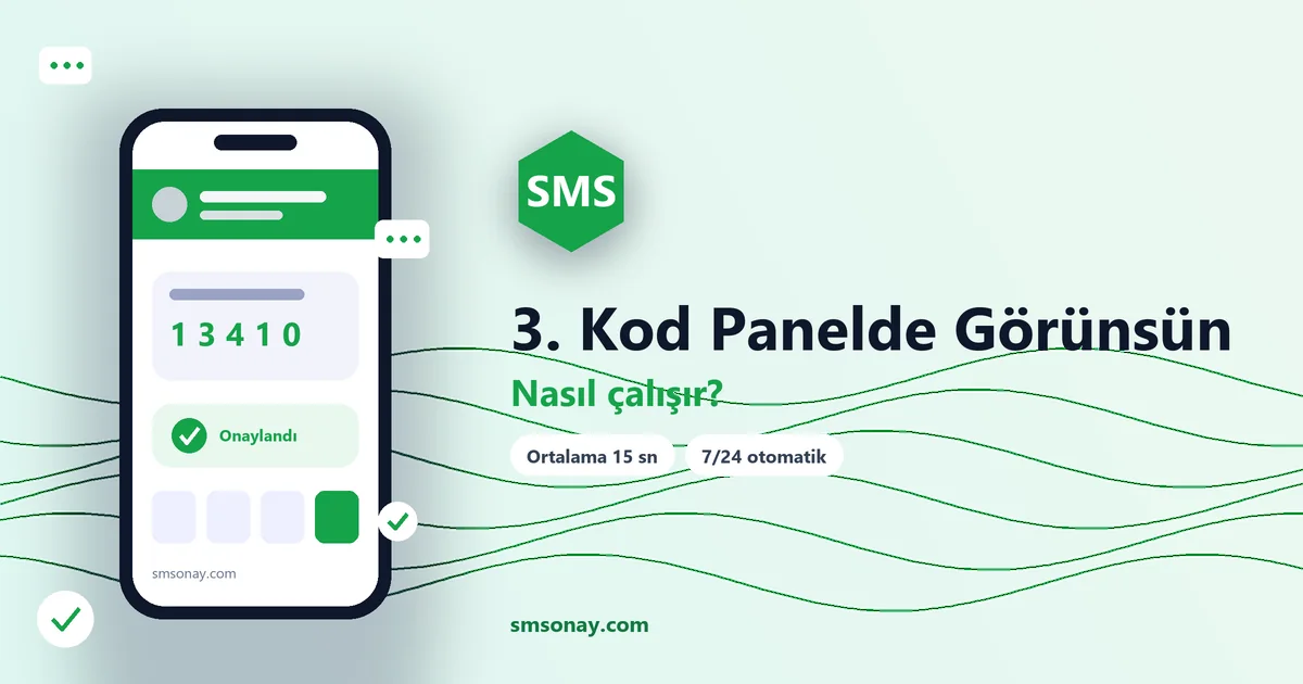 3. Kod Panelde Görünsün