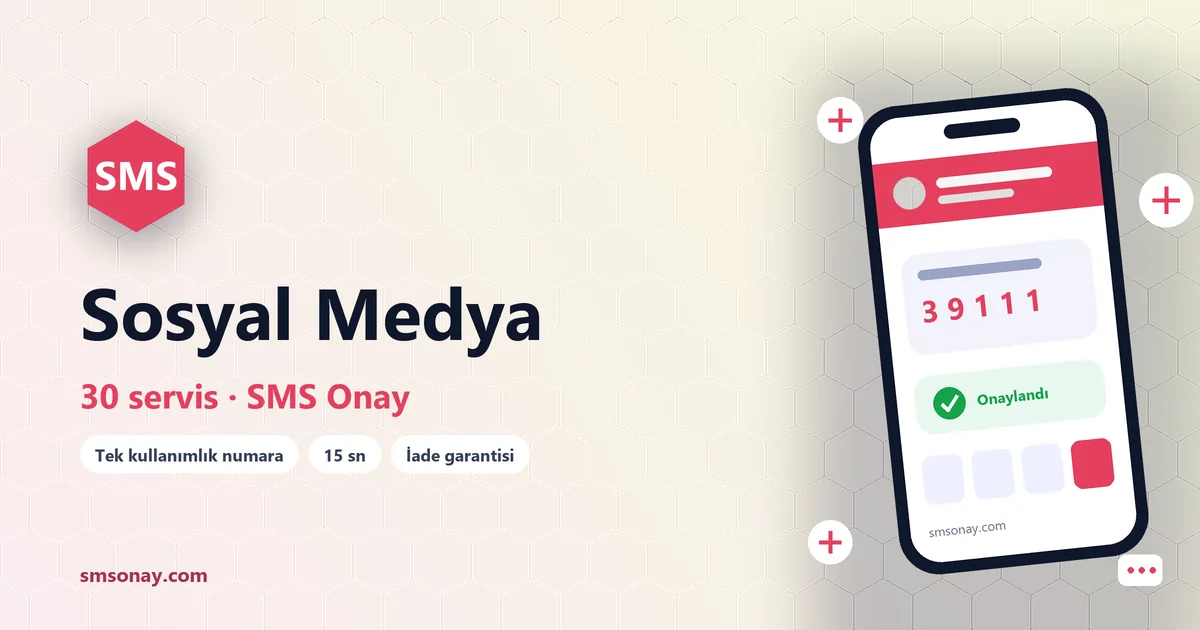 Sosyal Medya SMS onay