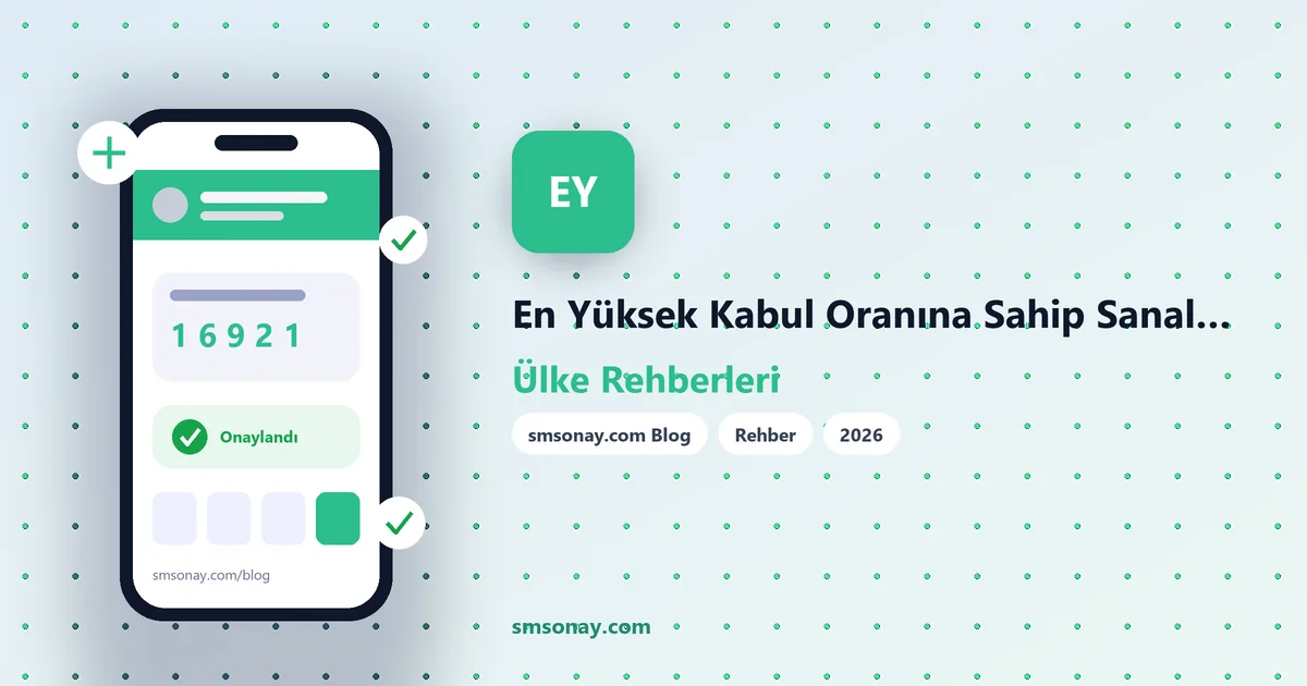 En Yüksek Kabul Oranına Sahip Sanal Numara Ülkeleri
