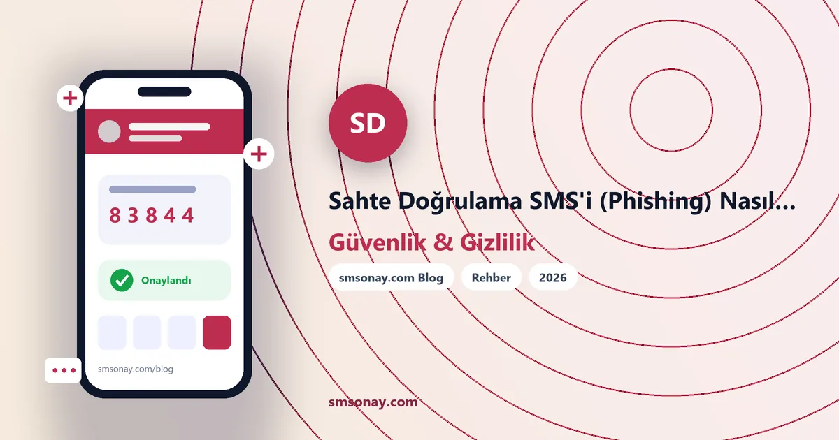 Sahte Doğrulama SMS'i (Phishing) Nasıl Anlaşılır?