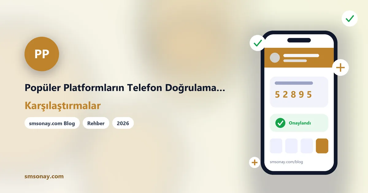 Popüler Platformların Telefon Doğrulama Zorluğu Sıralaması
