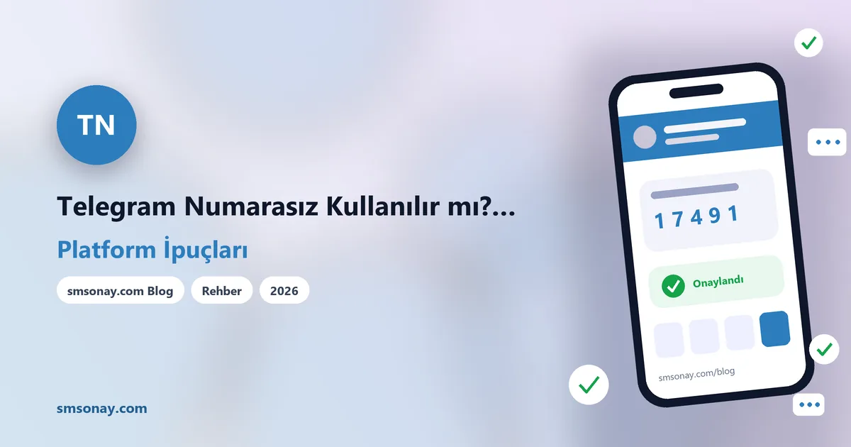 Telegram Numarasız Kullanılır mı? Anonim Telegram Hesabı