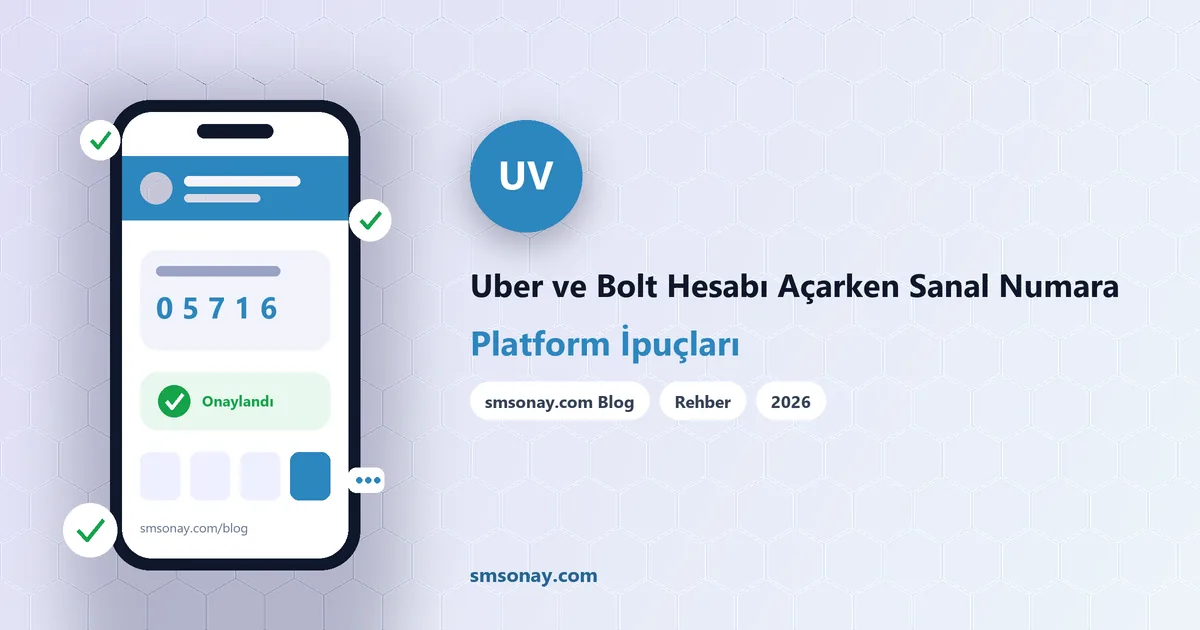 Uber ve Bolt Hesabı Açarken Sanal Numara