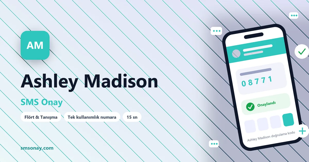 Ashley Madison Ücretsiz SMS Onay görseli