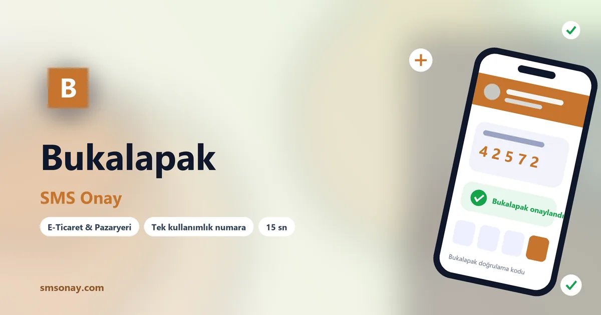Bukalapak Ücretsiz SMS Onay görseli