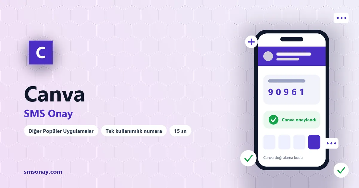 Canva Ücretsiz SMS Onay görseli