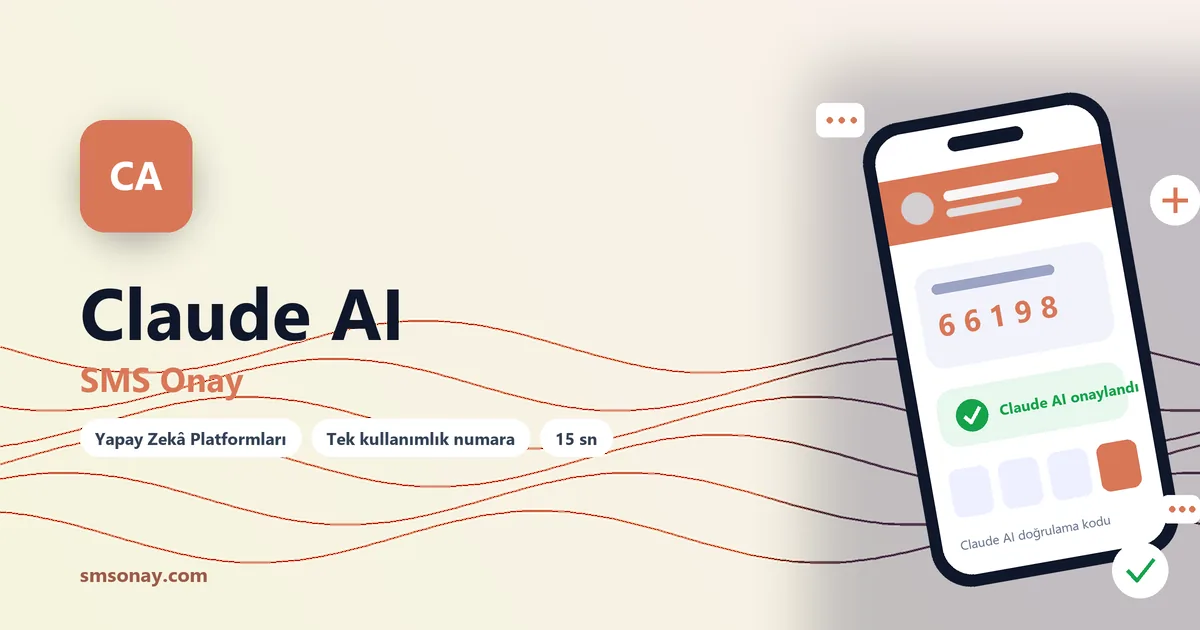 Claude AI Ücretsiz SMS Onay görseli