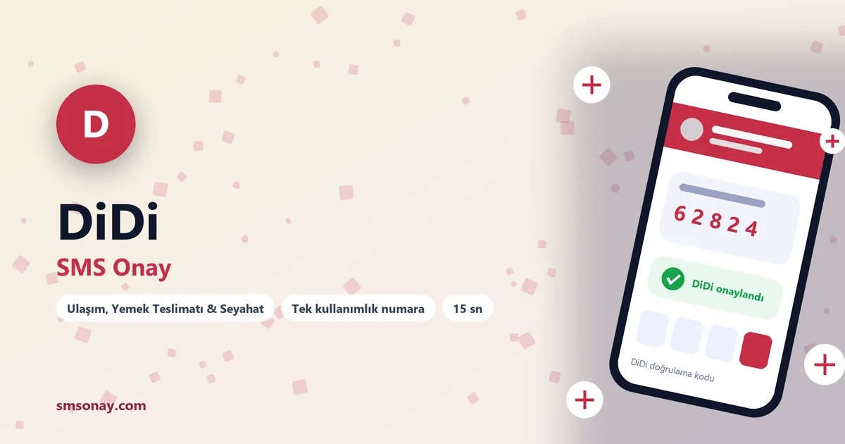 DiDi Ücretsiz SMS Onay görseli