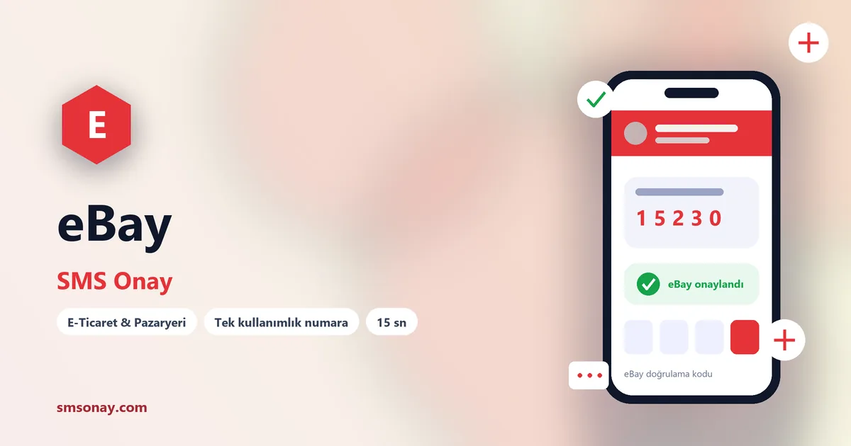 eBay Ücretsiz SMS Onay görseli