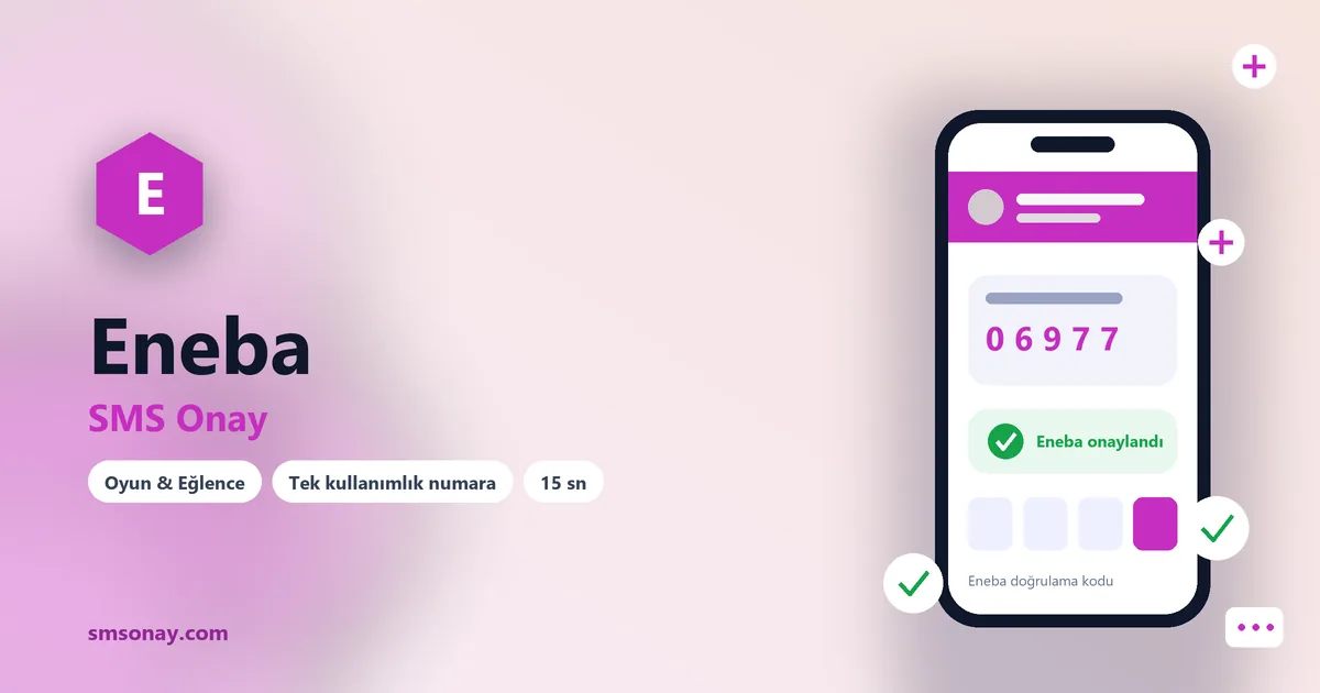 Eneba Ücretsiz SMS Onay görseli