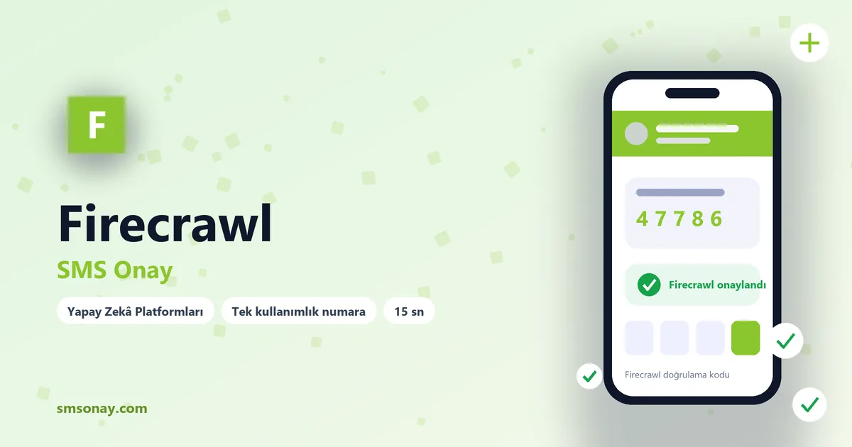 Firecrawl Ücretsiz SMS Onay görseli
