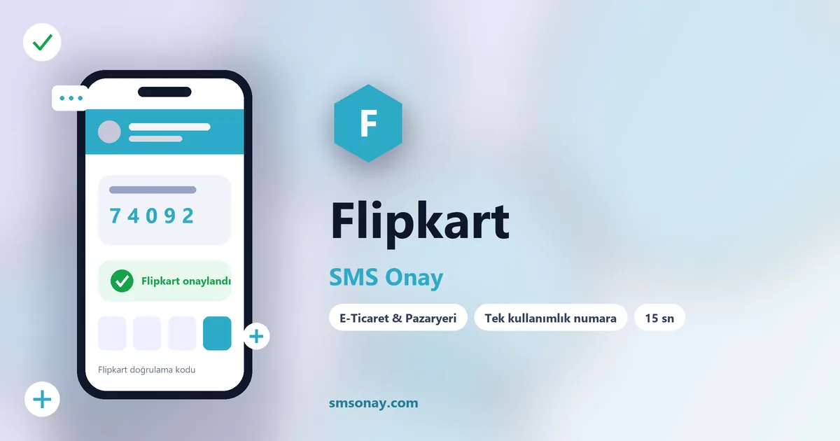 Flipkart Ücretsiz SMS Onay görseli