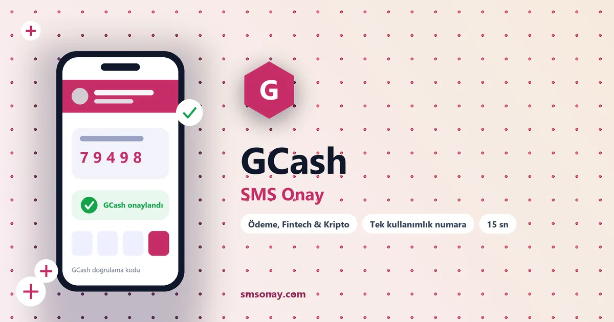 GCash Ücretsiz SMS Onay görseli