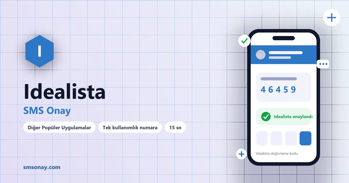 Idealista Ücretsiz SMS Onay görseli