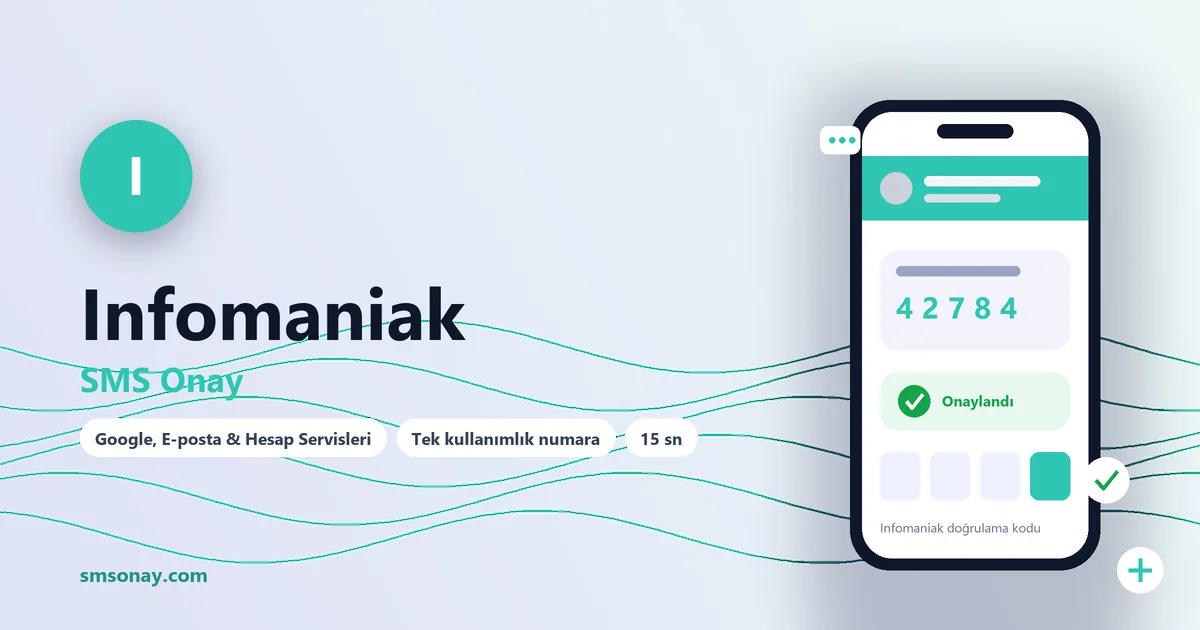Infomaniak Ücretsiz SMS Onay görseli