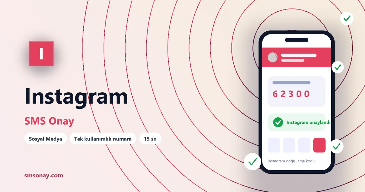 Instagram Ücretsiz SMS Onay görseli