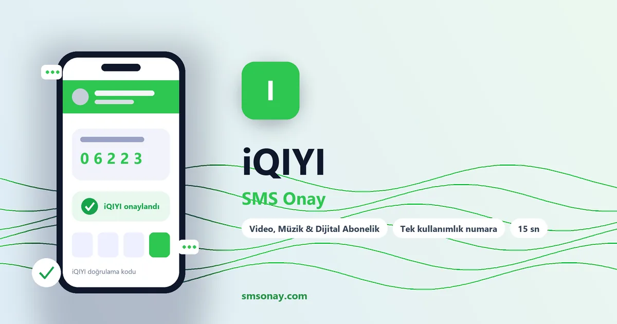 iQIYI Ücretsiz SMS Onay görseli
