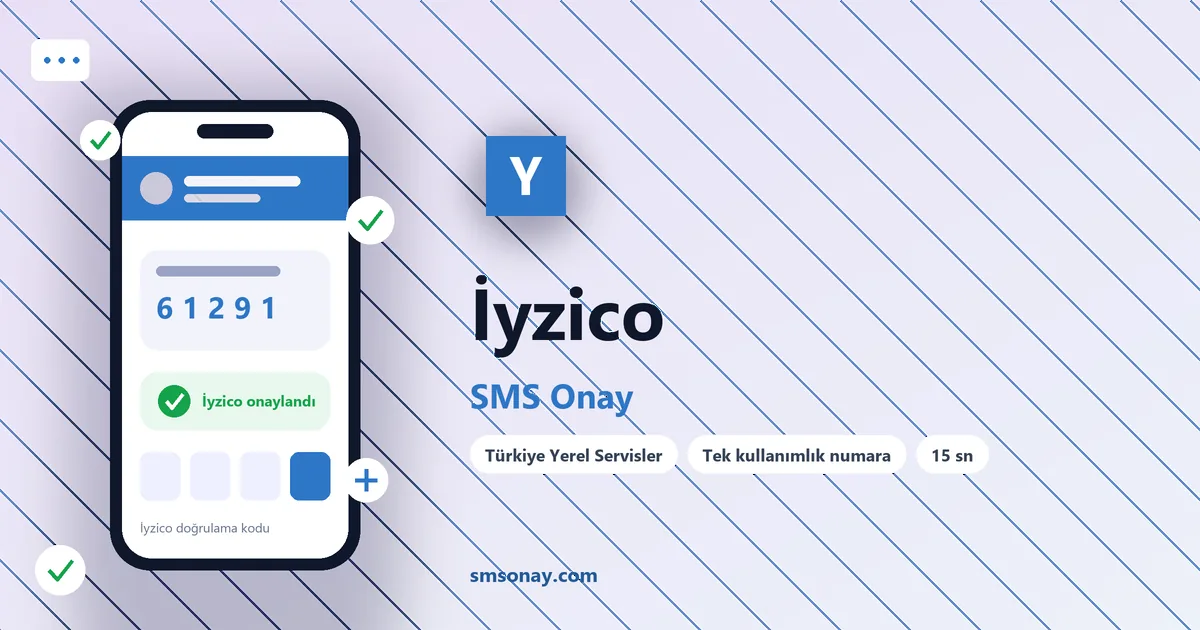 İyzico Ücretsiz SMS Onay görseli