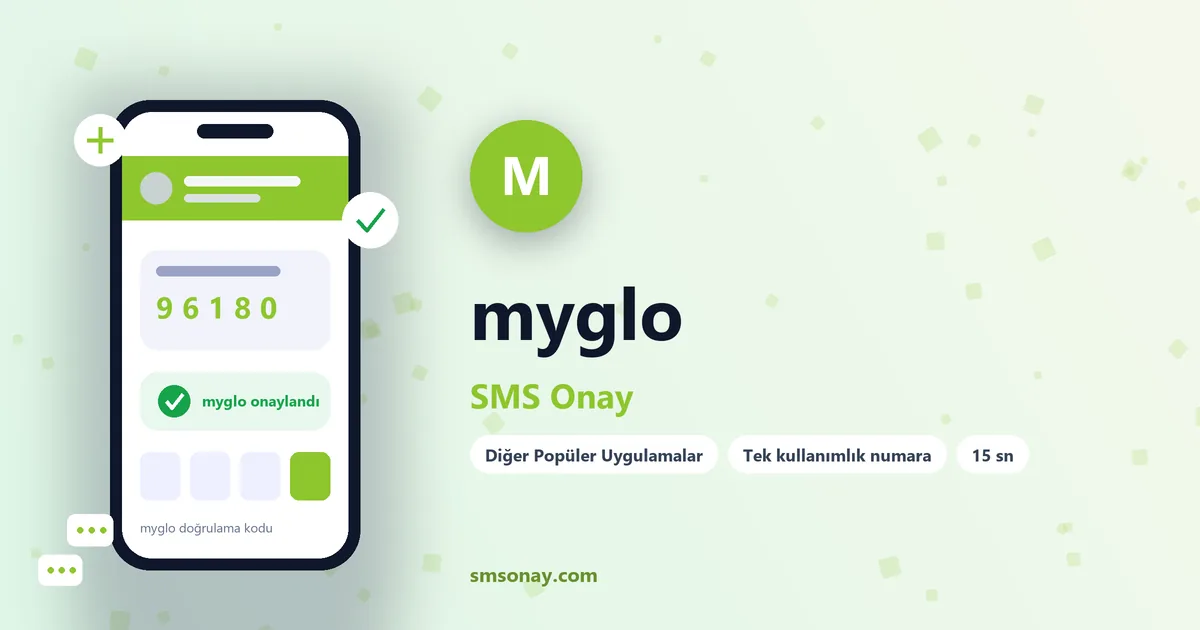 myglo Ücretsiz SMS Onay görseli