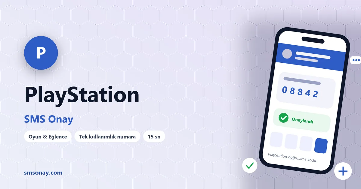 PlayStation SMS onay: sanal numaraya gelen doğrulama kodu ekranı