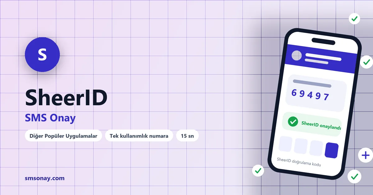 SheerID SMS onay: sanal numaraya gelen doğrulama kodu ekranı