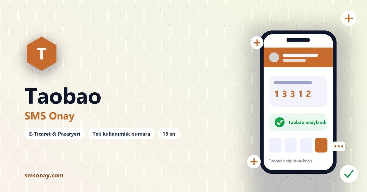 Taobao Ücretsiz SMS Onay görseli