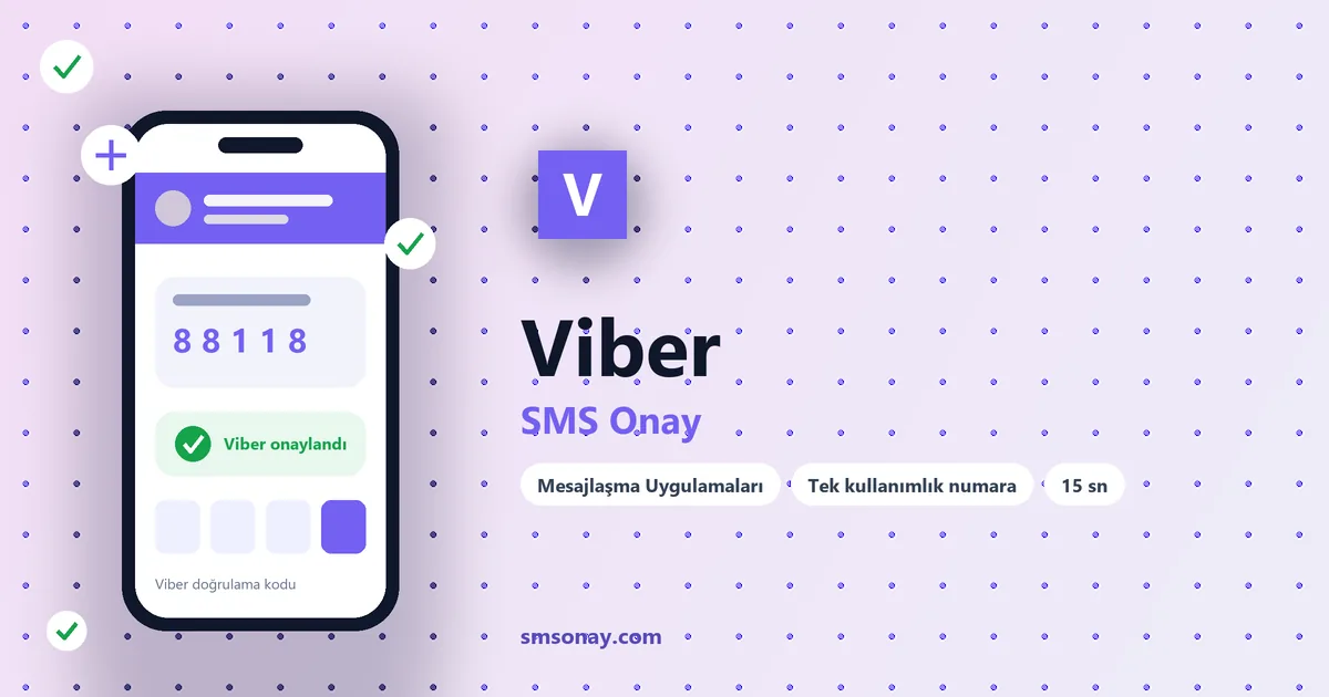 Viber Ücretsiz SMS Onay görseli