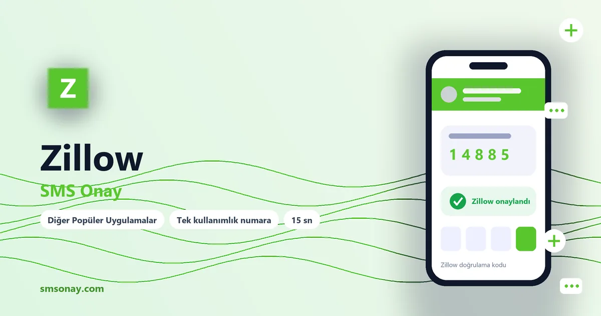 Zillow Ücretsiz SMS Onay görseli