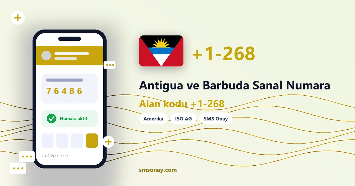 Antigua ve Barbuda Ücretsiz Sanal Numara görseli