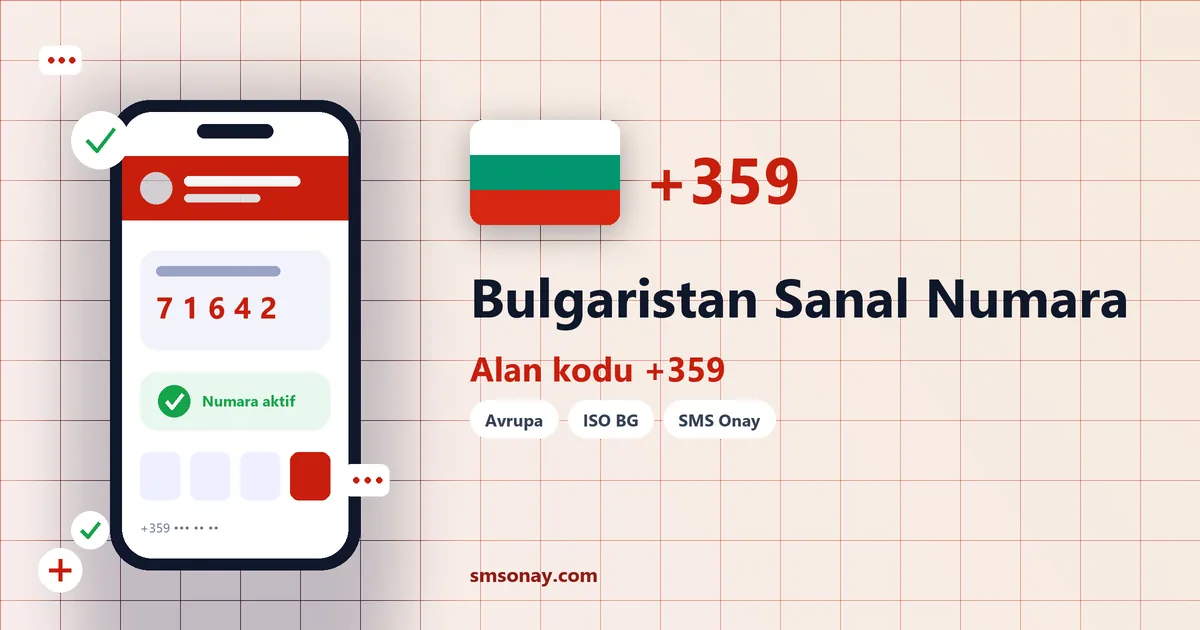 Bulgaristan Ücretsiz Sanal Numara görseli