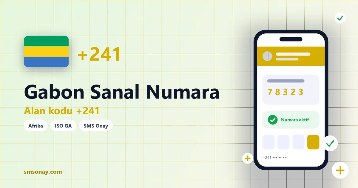 Gabon Ücretsiz Sanal Numara görseli