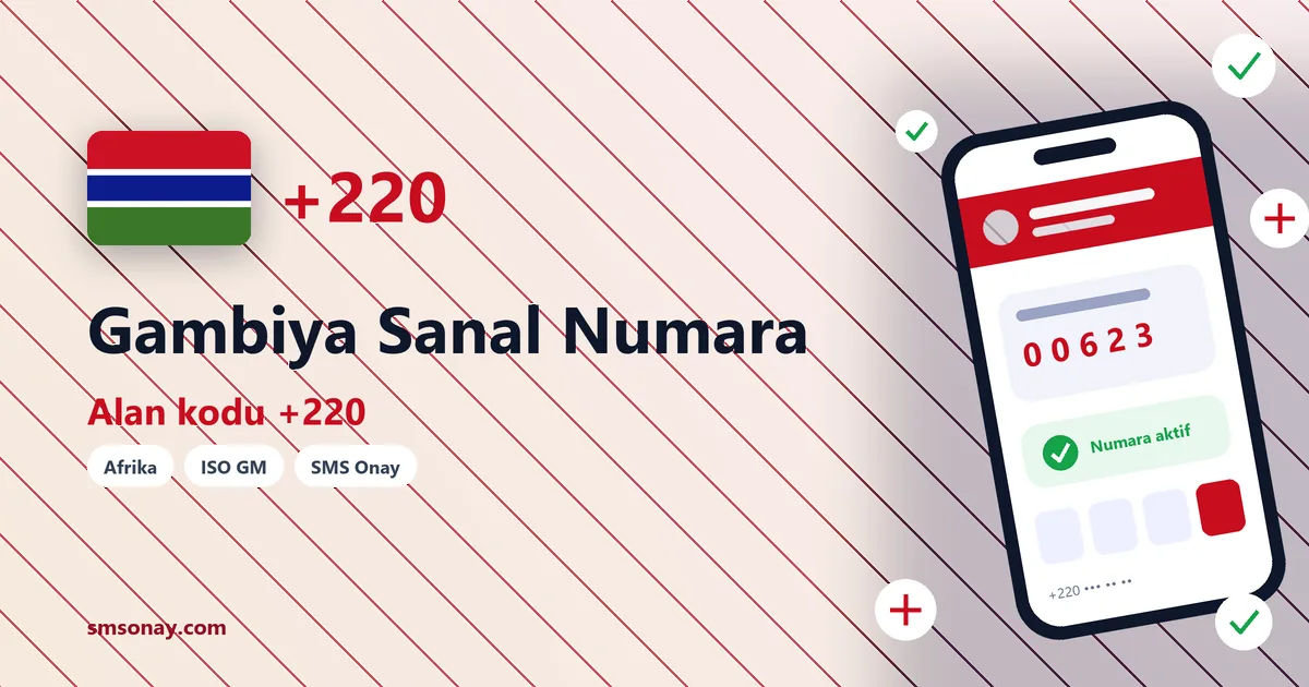 Gambiya Ücretsiz Sanal Numara görseli