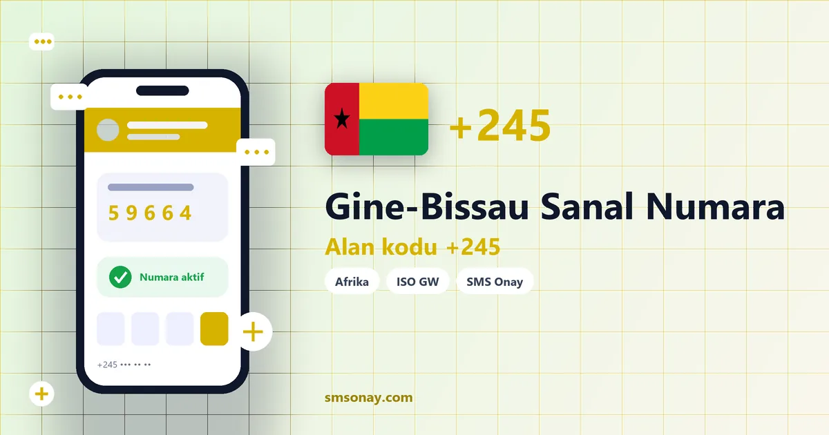Gine-Bissau Ücretsiz Sanal Numara görseli