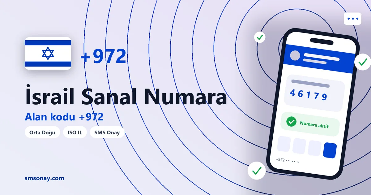 İsrail Ücretsiz Sanal Numara görseli