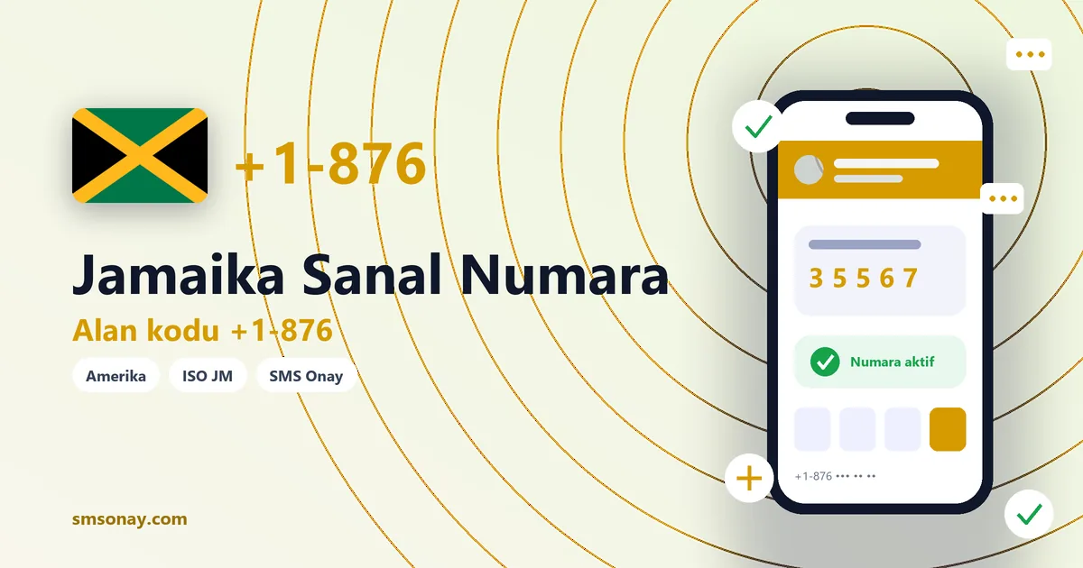 Jamaika Ücretsiz Sanal Numara görseli