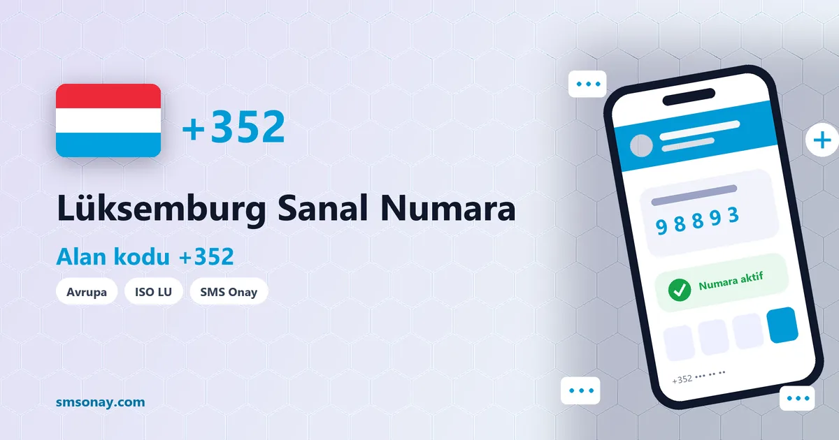Lüksemburg Ücretsiz Sanal Numara görseli