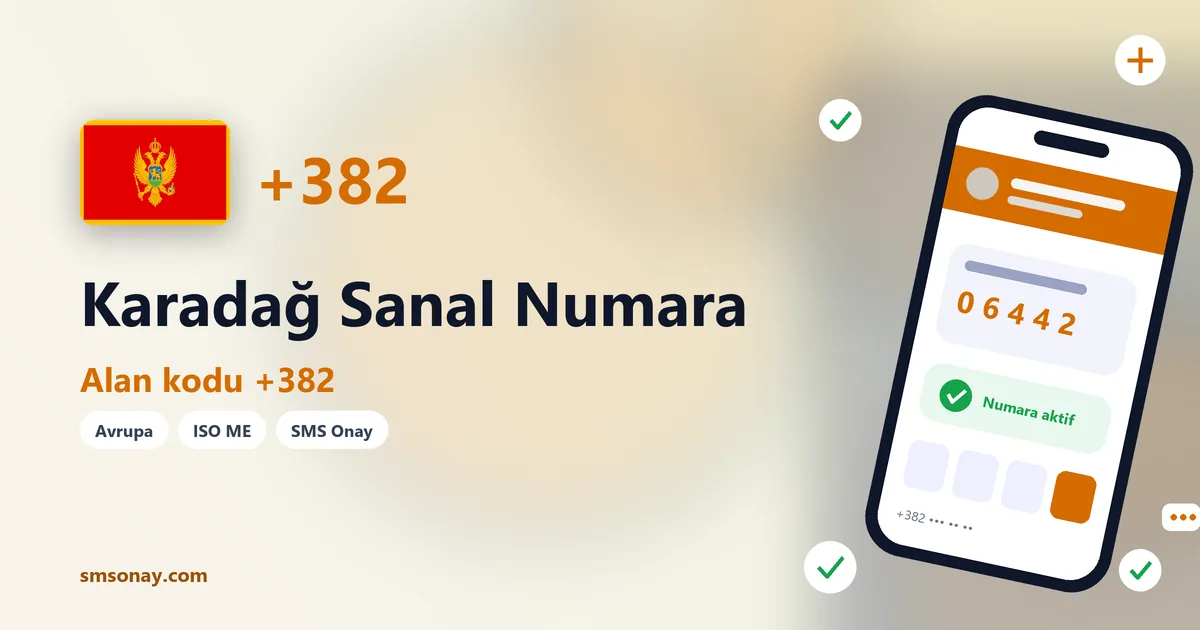 Karadağ Ücretsiz Sanal Numara görseli