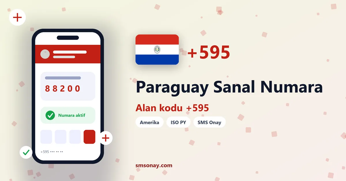 Paraguay Ücretsiz Sanal Numara görseli