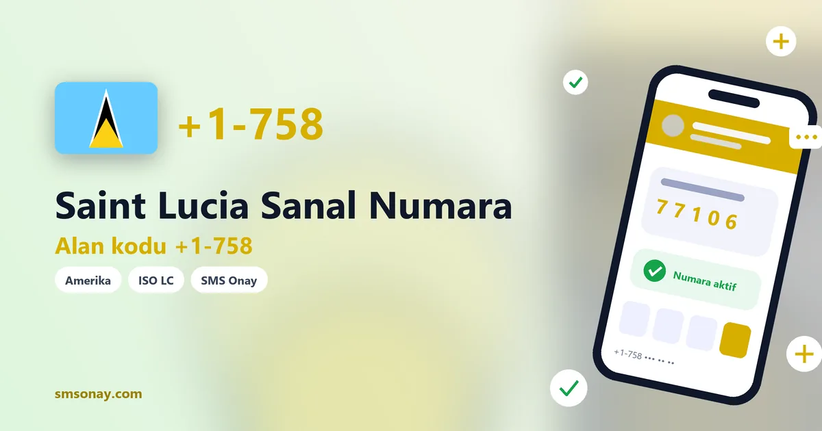 Saint Lucia Ücretsiz Sanal Numara görseli