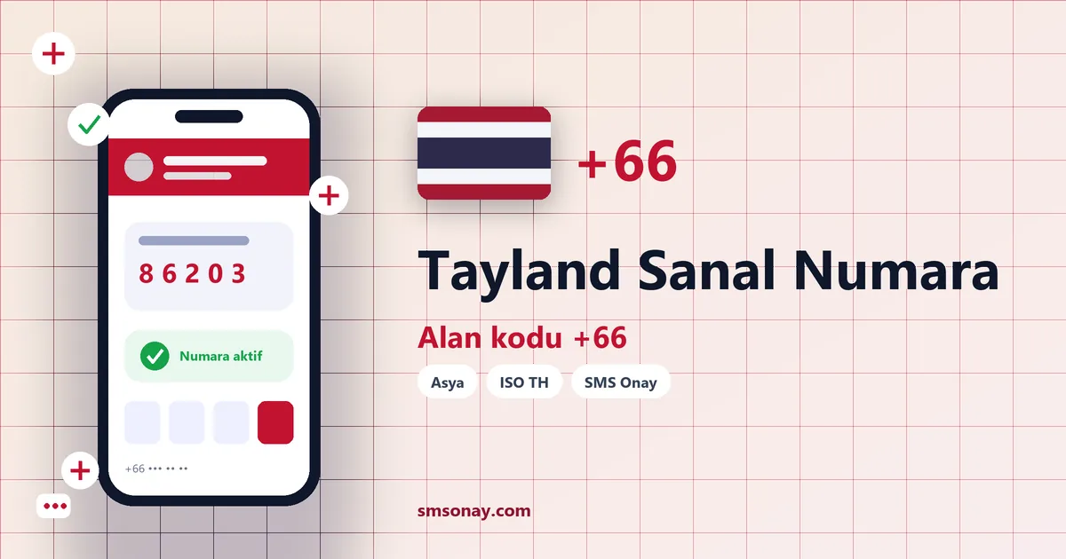 Tayland Ücretsiz Sanal Numara görseli