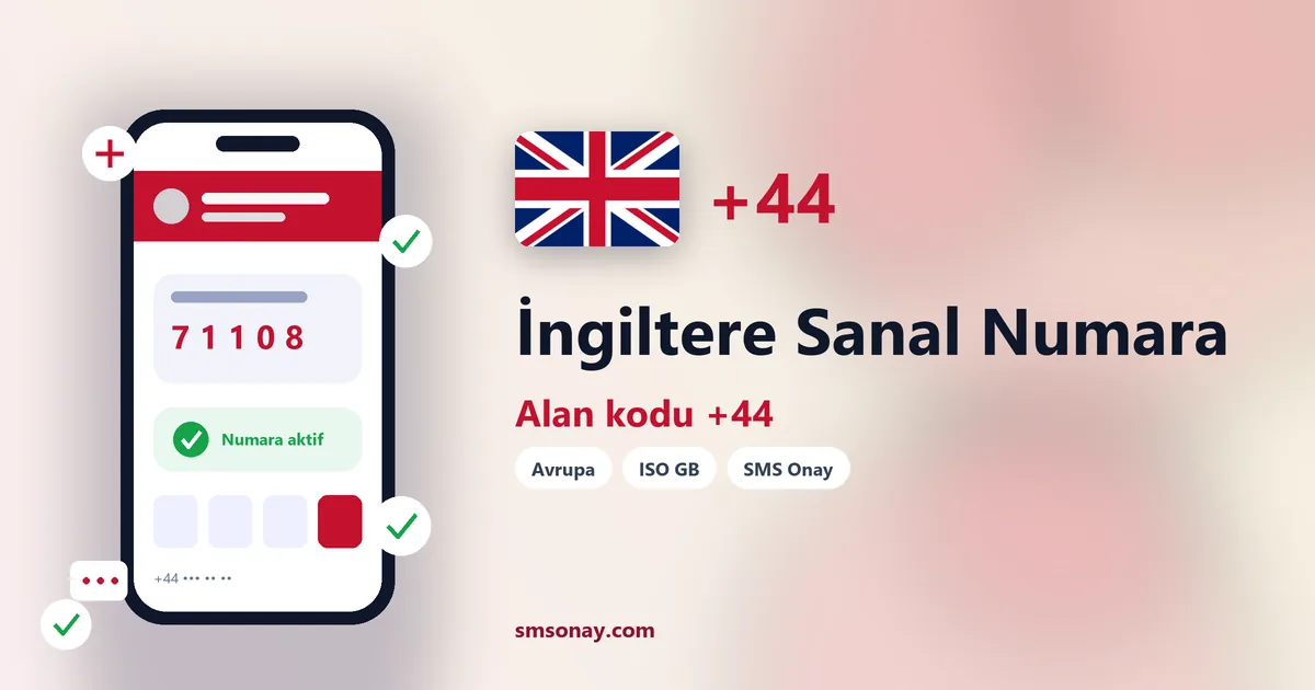 İngiltere Ücretsiz Sanal Numara görseli