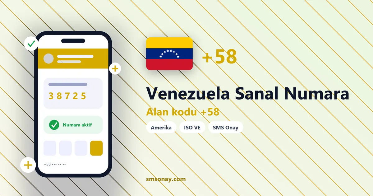 Venezuela Ücretsiz Sanal Numara görseli